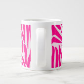 Rosa Zebra Jumbo-Tasse (Rückseite)