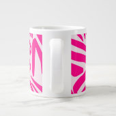 Rosa Zebra Jumbo-Tasse (Rückseite)