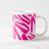 Rosa Zebra Jumbo-Tasse (Rechts)