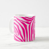Rosa Zebra Kaffeetasse (Vorderseite Links)