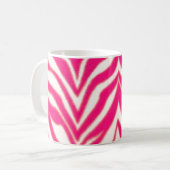 Rosa Zebra Kaffeetasse (Vorderseite Links)
