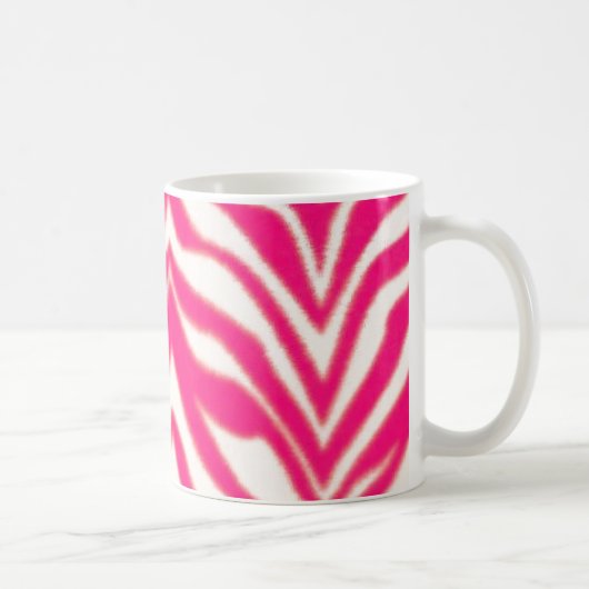 Rosa Zebra Kaffeetasse (Rechts)