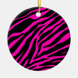 Rosa Zebra Keramikornament