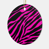 Rosa Zebra Keramikornament (Links)