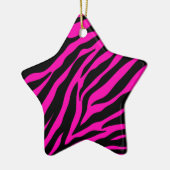 Rosa Zebra Keramikornament (Links)