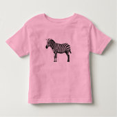 Rosa Zebra Kleinkind T-shirt (Vorderseite)