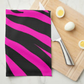 Rosa Zebra Küchentuch (Viertel Falte)