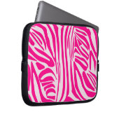 Rosa Zebra Laptopschutzhülle (Vorne Rechts)