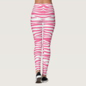 Rosa Zebra-Leggings Leggings (Rückseite)