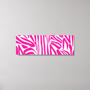 Rosa Zebra Leinwanddruck