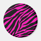 Rosa Zebra Magnet (Vorne)