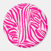 Rosa Zebra Magnet (Vorne)