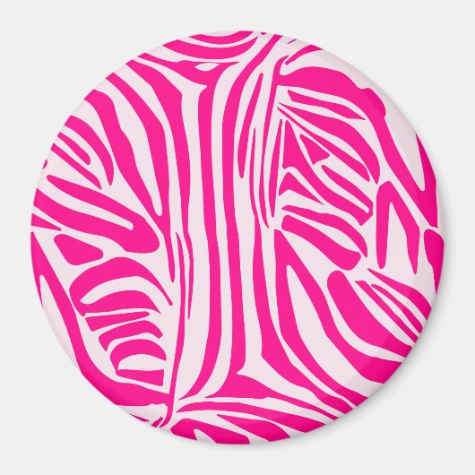 Rosa Zebra Magnet (Vorne)