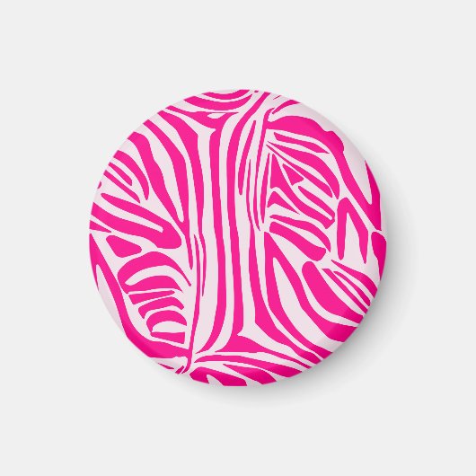 Rosa Zebra Magnet (Vorne)