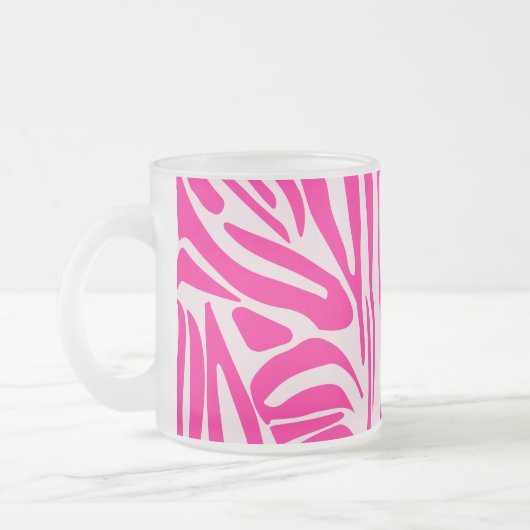 Rosa Zebra Mattglastasse (Links)