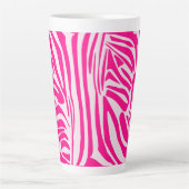 Rosa Zebra Milchtasse (Vorderseite)