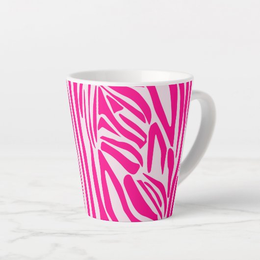 Rosa Zebra Milchtasse (Rechte Ecke)