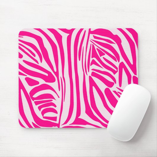 Rosa Zebra Mousepad (Mit Mouse)