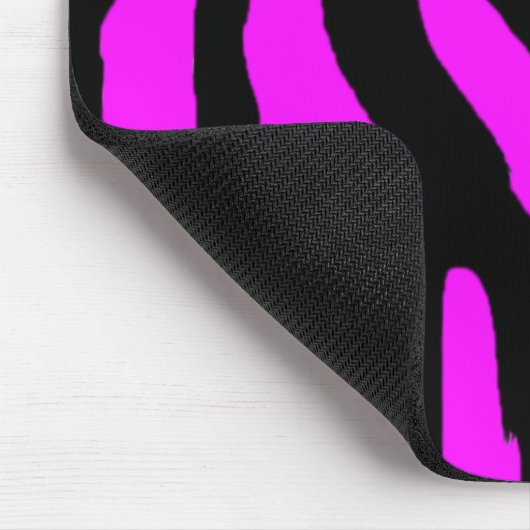 Rosa Zebra Mousepad (Ecke)