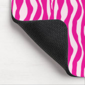 Rosa Zebra Mousepad (Ecke)
