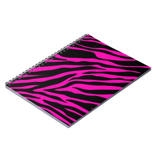 Rosa Zebra Notizblock (Linke Seite)