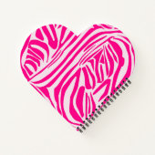 Rosa Zebra Notizblock (Rückseite)