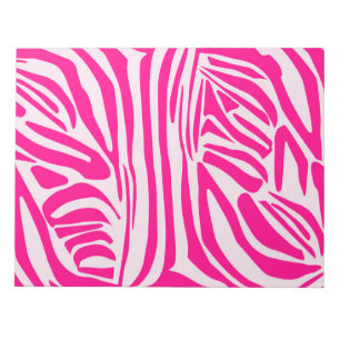 Rosa Zebra Notizblock
