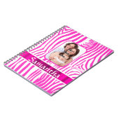 Rosa Zebra Notizblock (Linke Seite)