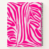 Rosa Zebra Notizblock (Rückseite)