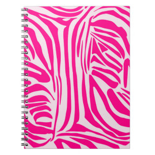 Rosa Zebra Notizblock