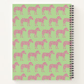 Rosa Zebra Notizblock (Rückseite)