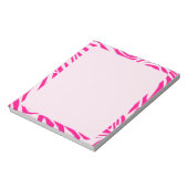 Rosa Zebra Notizblock (Rotiert)