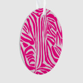 Rosa Zebra Ornament (Vorderseite)