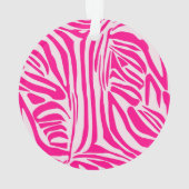 Rosa Zebra Ornament (Rückseite)