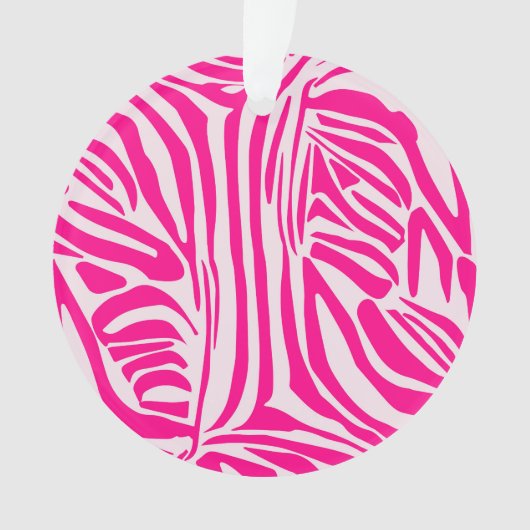 Rosa Zebra Ornament (Vorderseite)