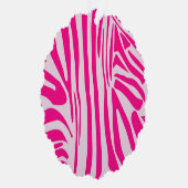 Rosa Zebra Ornament Karte (Rechts)