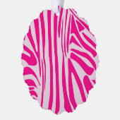 Rosa Zebra Ornament Karte (Links)