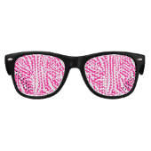 Rosa Zebra Partybrille (Vorderseite)