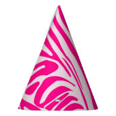Rosa Zebra Partyhütchen (Links)