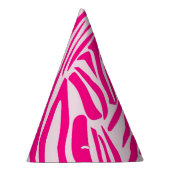 Rosa Zebra Partyhütchen (Rechts)