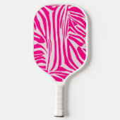 Rosa Zebra Pickleball Schläger (Rückseite)