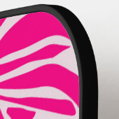 Rosa Zebra Pickleball Schläger (Linke Seite)
