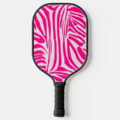 Rosa Zebra Pickleball Schläger (Rückseite)