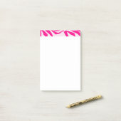 Rosa Zebra Post-it Klebezettel (Auf Schreibtisch)