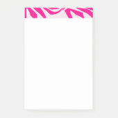 Rosa Zebra Post-it Klebezettel (Vorderseite)