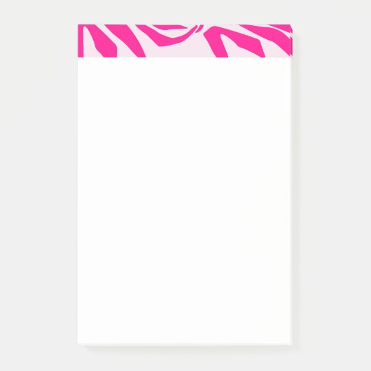 Rosa Zebra Post-it Klebezettel (Vorderseite)