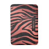 Rosa Zebra Print Badematte (Vorderseite Vertikal)