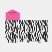 Rosa Zebra Print Brautparty Personalisiert Geschenkschachtel (Ungefaltet)