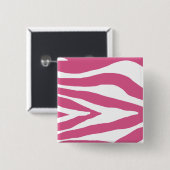 Rosa Zebra Print Button (Vorne & Hinten)