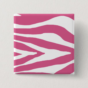 Rosa Zebra Print Button